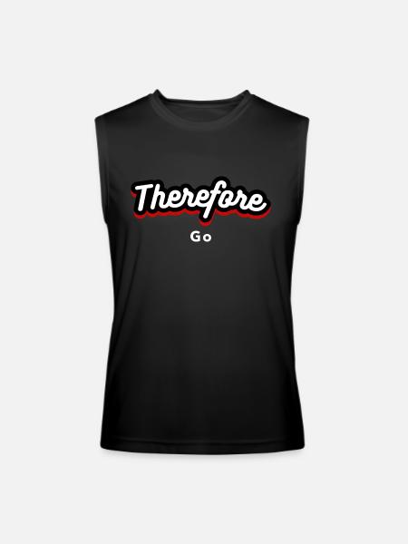 Therefore go - Men’s Performance Sleeveless Shirt - black