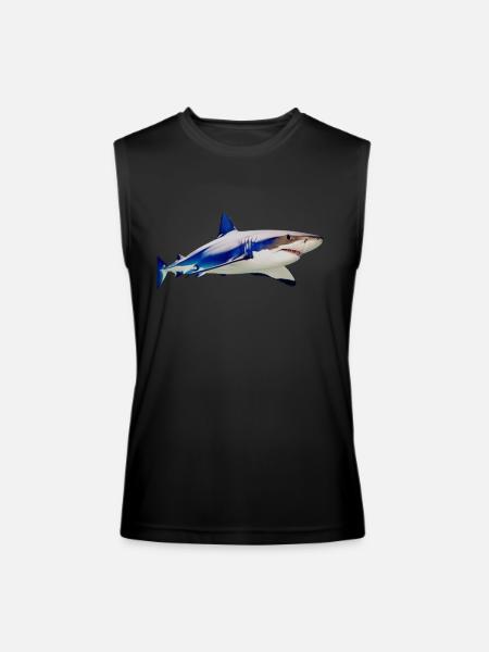shark - Men’s Performance Sleeveless Shirt - black