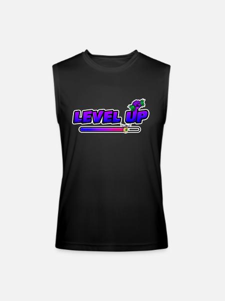 level up - Men’s Performance Sleeveless Shirt - black