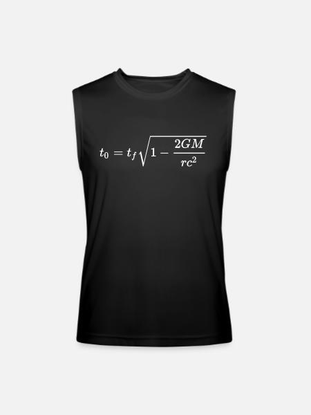 Gravitational Time Dilation Of General Relativity - Men’s Performance Sleeveless Shirt - black - Front