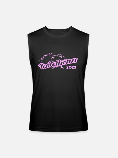 i survived barbenheimer - Men’s Performance Sleeveless Shirt - black