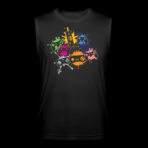 Colorful Controller Splash Art - Men’s Performance Sleeveless Shirt