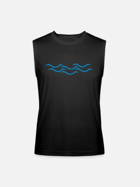 water - Men’s Performance Sleeveless Shirt - black