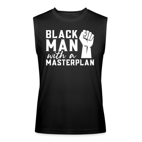 Afrinubi - Black Man With A Masterplan - Men’s Performance Sleeveless Shirt