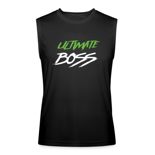 Ultimate Frisbee T-Shirt: Ultimate Boss - Dark - Men’s Performance Sleeveless Shirt