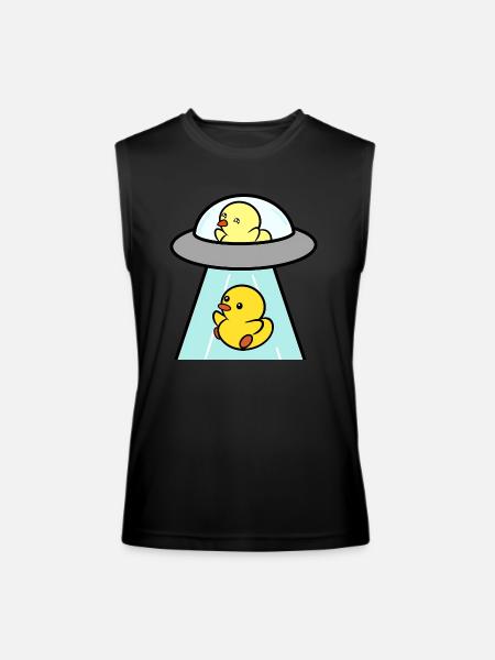 UFO - Duckie and Duck - Men’s Performance Sleeveless Shirt - black