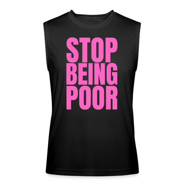 STOP BEING POOR (pink letters version)