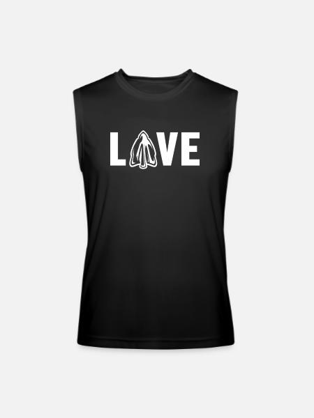 Love Rocks Flint Artifact Hunter Arrowhead - Men’s Performance Sleeveless Shirt - black - Front