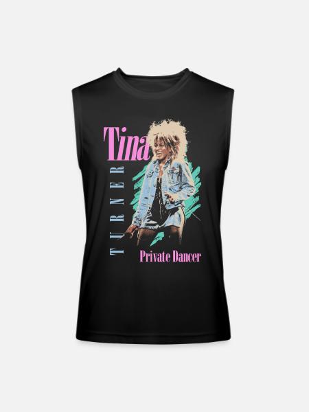 Tina Turner Private Dancer Design - Men’s Performance Sleeveless Shirt - black