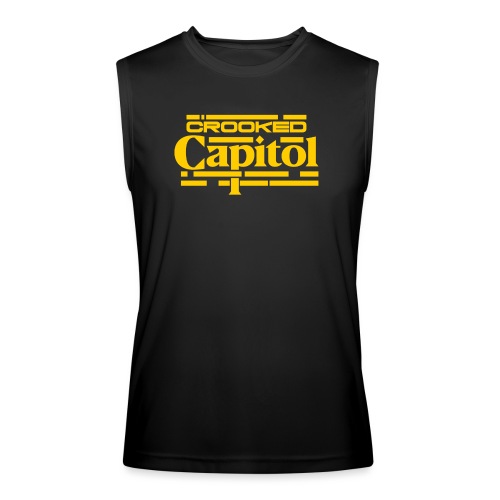 Crooked Capitol Logo Gold - Men’s Performance Sleeveless Shirt