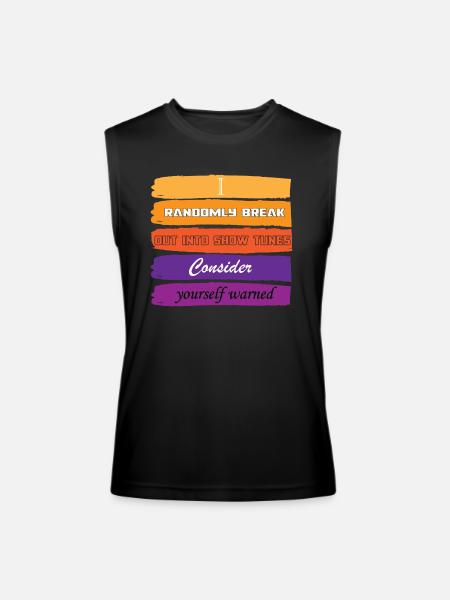 NORMAL - Men’s Performance Sleeveless Shirt - black