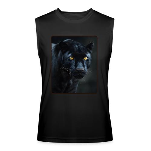 Black Panther Glowing Eyes Design - Men’s Performance Sleeveless Shirt