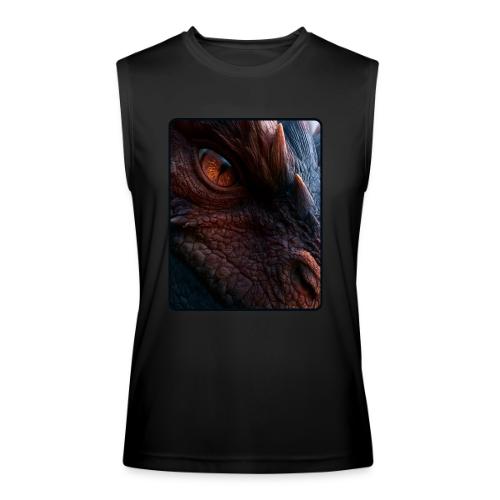 Fierce Ancient Dragon Portrait Design - Men’s Performance Sleeveless Shirt