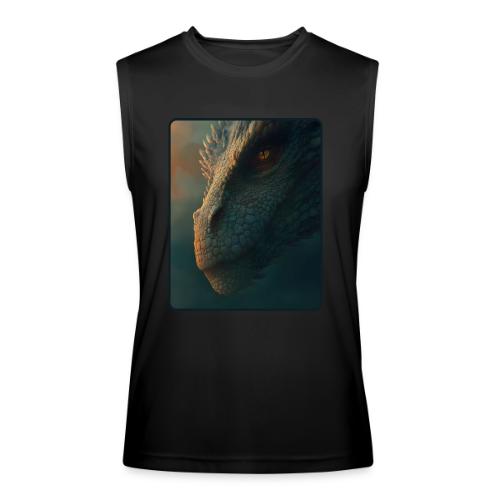 Golden Eye Dragon Close-Up Design - Men’s Performance Sleeveless Shirt