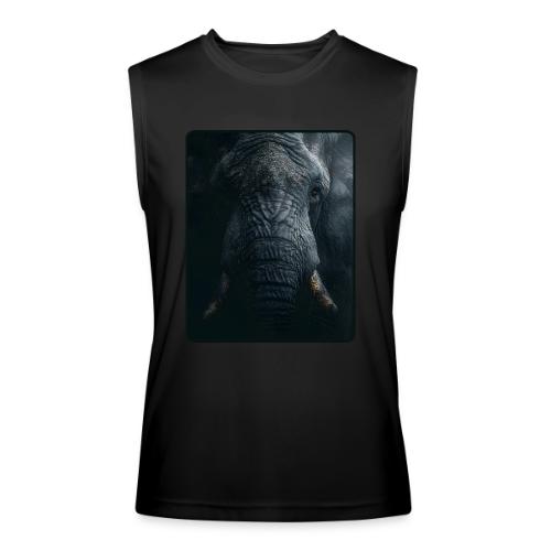 Shadow Elephant Intense Eyes Design - Men’s Performance Sleeveless Shirt