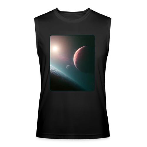 Deep Space Planet Horizon Art - Men’s Performance Sleeveless Shirt