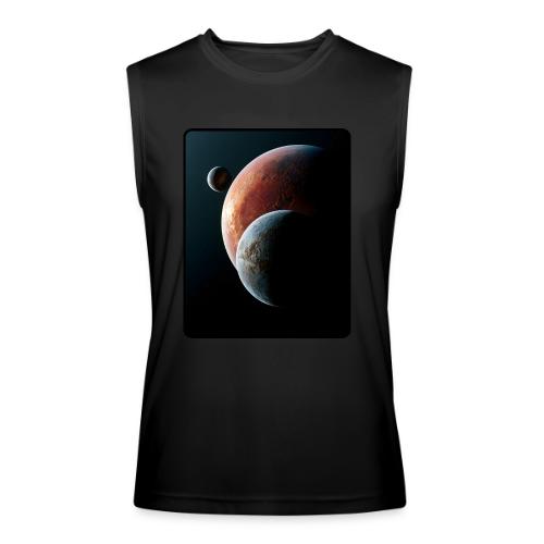 Three Planets Deep Space Design - Men’s Performance Sleeveless Shirt