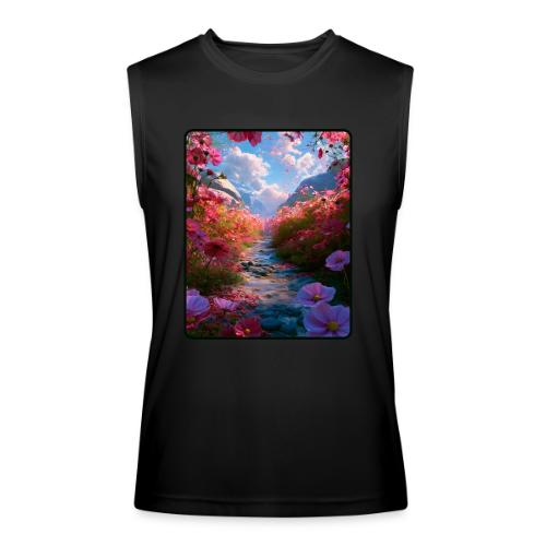 Dreamy Cosmos Valley Landscape Art - Men’s Performance Sleeveless Shirt