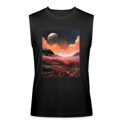 Moonlit Fantasy Flower Landscape - Men’s Performance Sleeveless Shirt