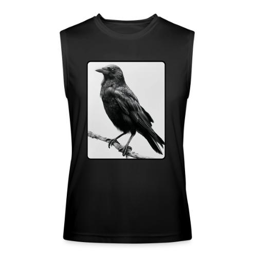 Raven Black and White Art Design - Men’s Performance Sleeveless Shirt