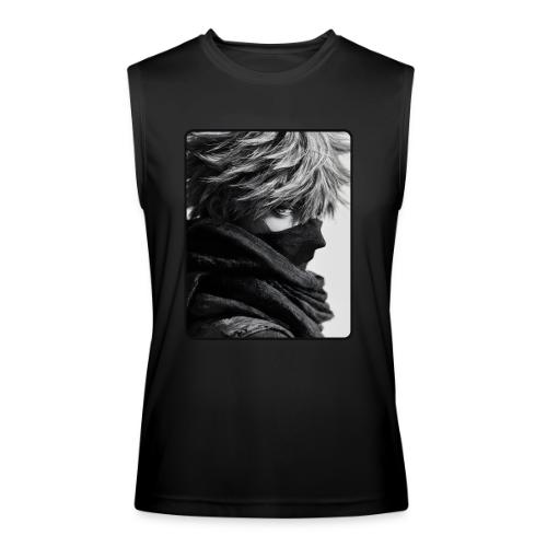 Battle-Worn Ninja Portrait - Men’s Performance Sleeveless Shirt
