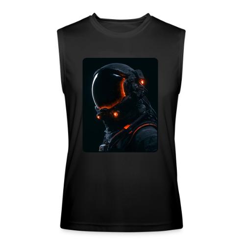 Futuristic Astronaut Helmet - Men’s Performance Sleeveless Shirt