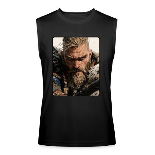 Fierce Viking Warrior Portrait - Men’s Performance Sleeveless Shirt