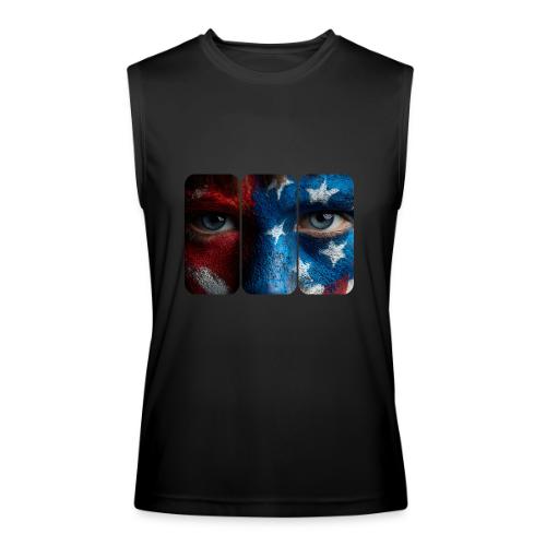USA: Painted for the Flag - Men’s Performance Sleeveless Shirt
