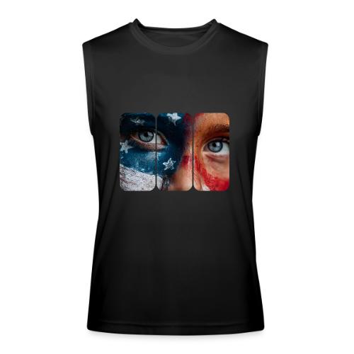 USA: Star-Spangled Glance - Men’s Performance Sleeveless Shirt