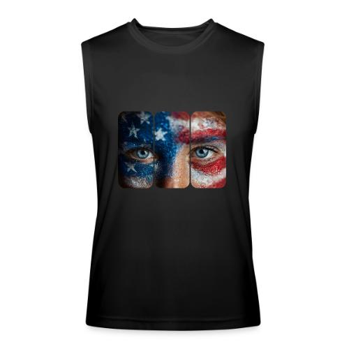 USA: Stars in Her Eyes - Men’s Performance Sleeveless Shirt