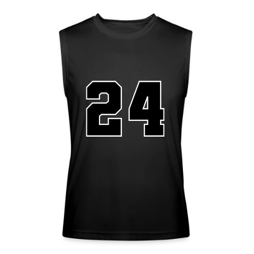 Varsity Number 24 College Font - Men’s Performance Sleeveless Shirt
