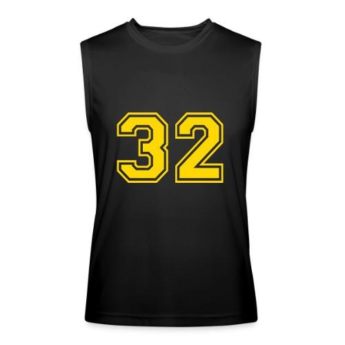 Number 32 in a classic athletic collegiate font - Men’s Performance Sleeveless Shirt