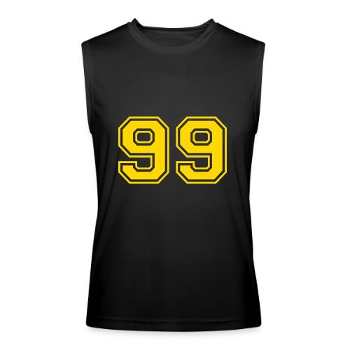 Number 99 in a classic athletic collegiate font - Men’s Performance Sleeveless Shirt