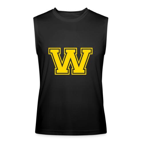 Letter W – Capital Athletic Alphabet Monogram - Men’s Performance Sleeveless Shirt