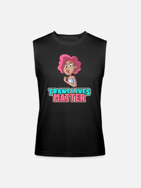 Trans Lives Matter - Men’s Performance Sleeveless Shirt - black