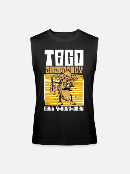 Taco Emergency Hero - Men’s Performance Sleeveless Shirt - black