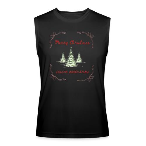 Beautiful Green Christmas Tree Graphic - Men’s Performance Sleeveless Shirt