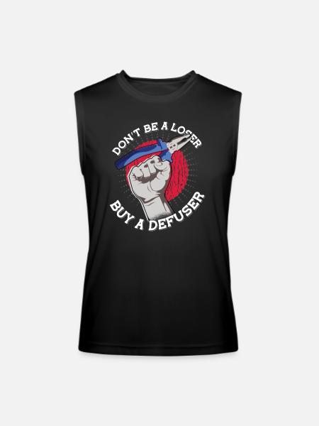 Buy A Defuser - Men’s Performance Sleeveless Shirt - black