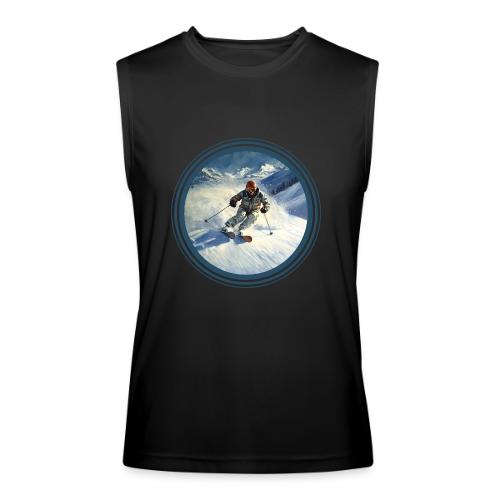 Skiing Power Moves - Men’s Performance Sleeveless Shirt
