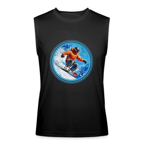 Snowboarding Motion - Men’s Performance Sleeveless Shirt