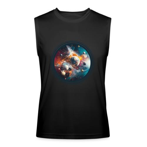 Planets in Acrylic Dreams - Men’s Performance Sleeveless Shirt