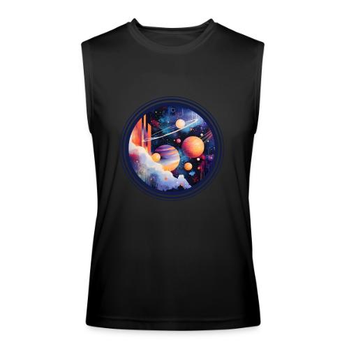 Floating Planetscape - Men’s Performance Sleeveless Shirt