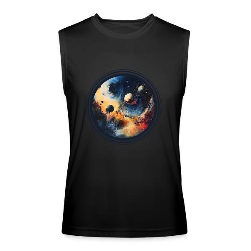 Chaotic Color Planets - Men’s Performance Sleeveless Shirt