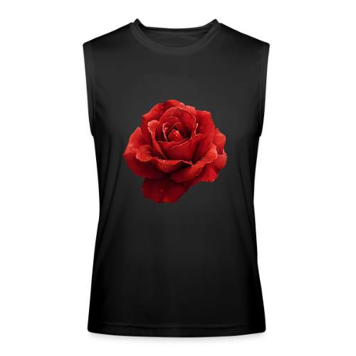 Rose: Crimson Dew Bloom - Men’s Performance Sleeveless Shirt