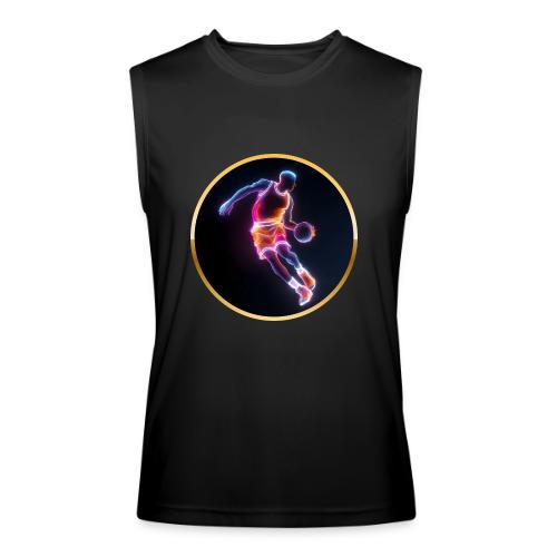 Neon Basketball Player - Men’s Performance Sleeveless Shirt