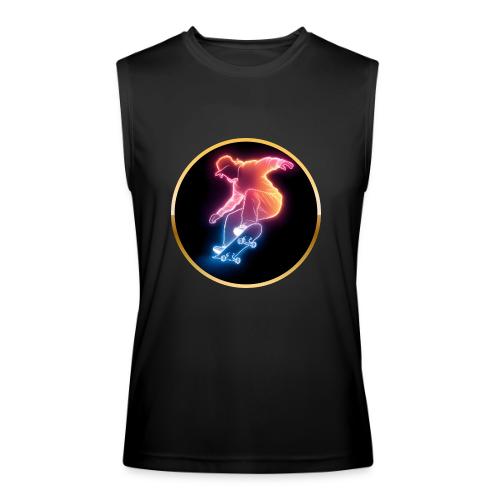 Skateboarding: Golden Trick Rider - Men’s Performance Sleeveless Shirt