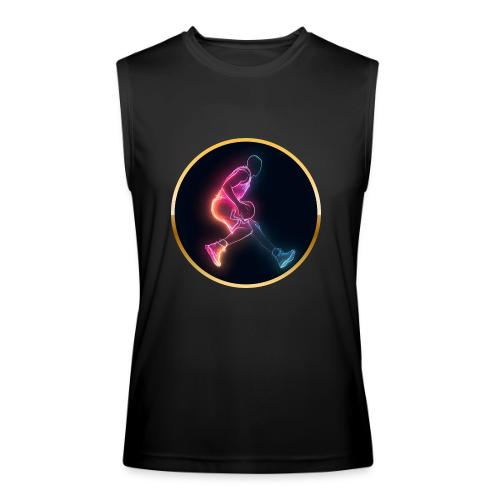 Basketball: Golden Court Glow - Men’s Performance Sleeveless Shirt