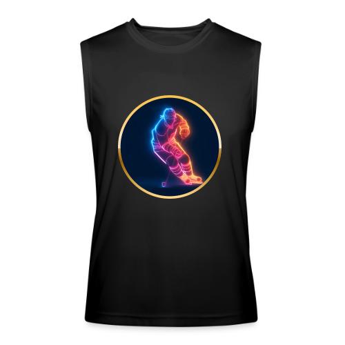 Hockey: Neon Hockey Sketch - Men’s Performance Sleeveless Shirt
