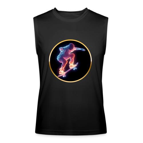 Skateboarding: Neon Skate Orbit - Men’s Performance Sleeveless Shirt