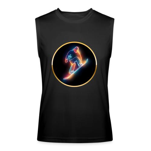Golden Neon Snowboard - Men’s Performance Sleeveless Shirt